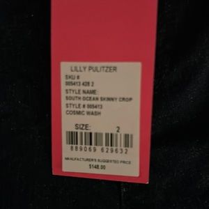 NWT Lilly Pulitzer South Ocean Skinny Crop-Cosmic wash-size 2